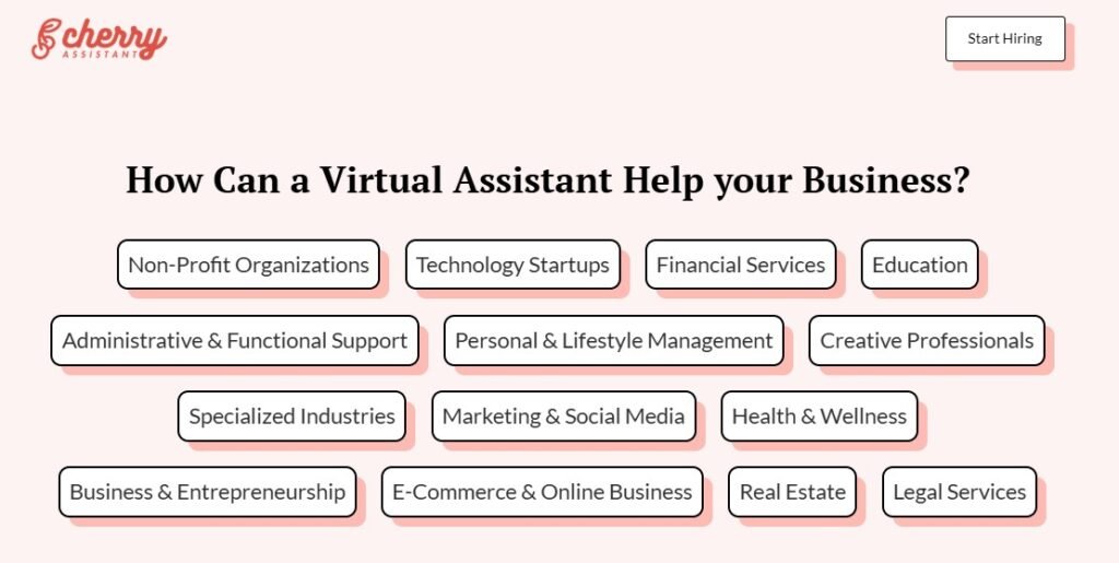 cherry assistant virtual assistant service