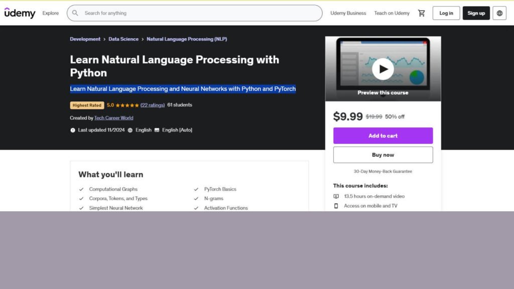 Learn Natural Language Processing with Python-taskvive