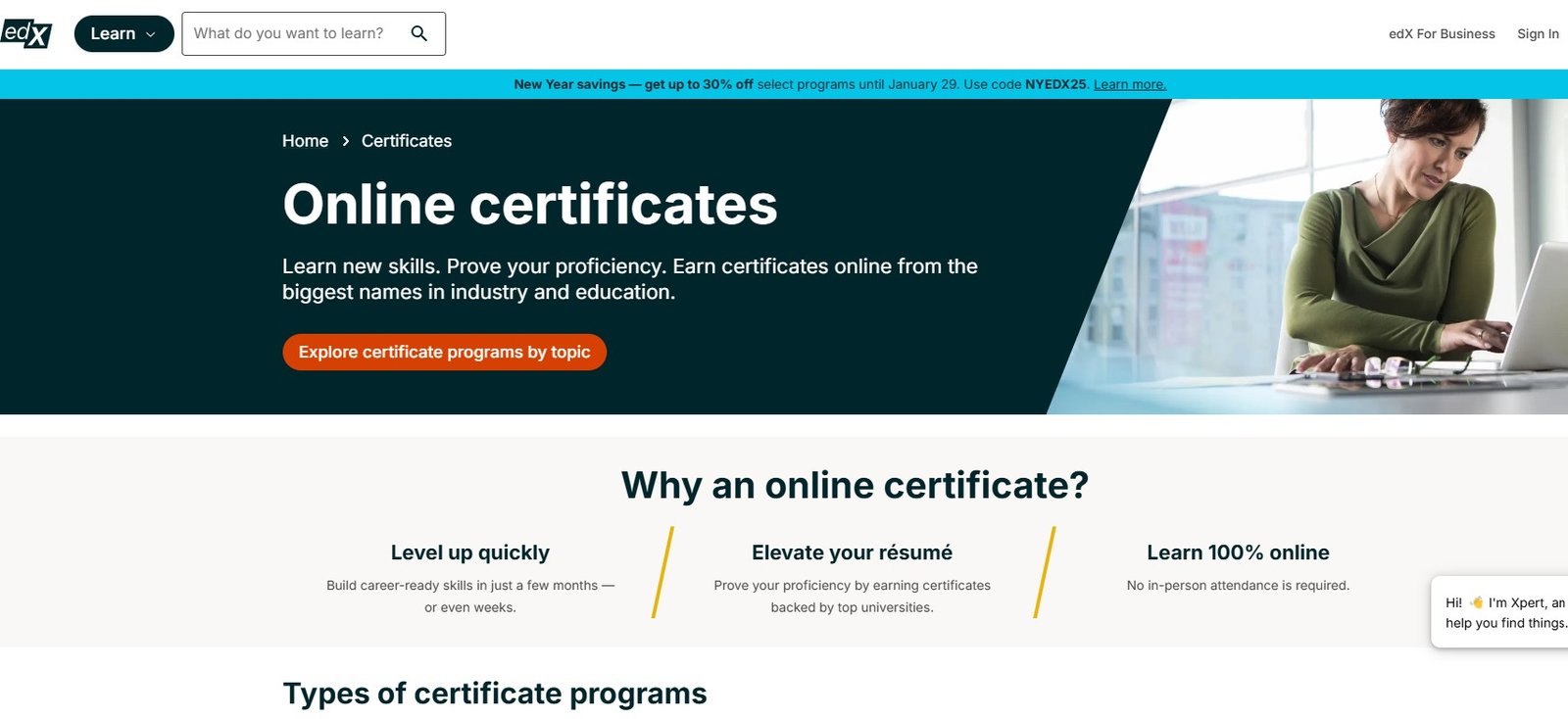 edx certificates