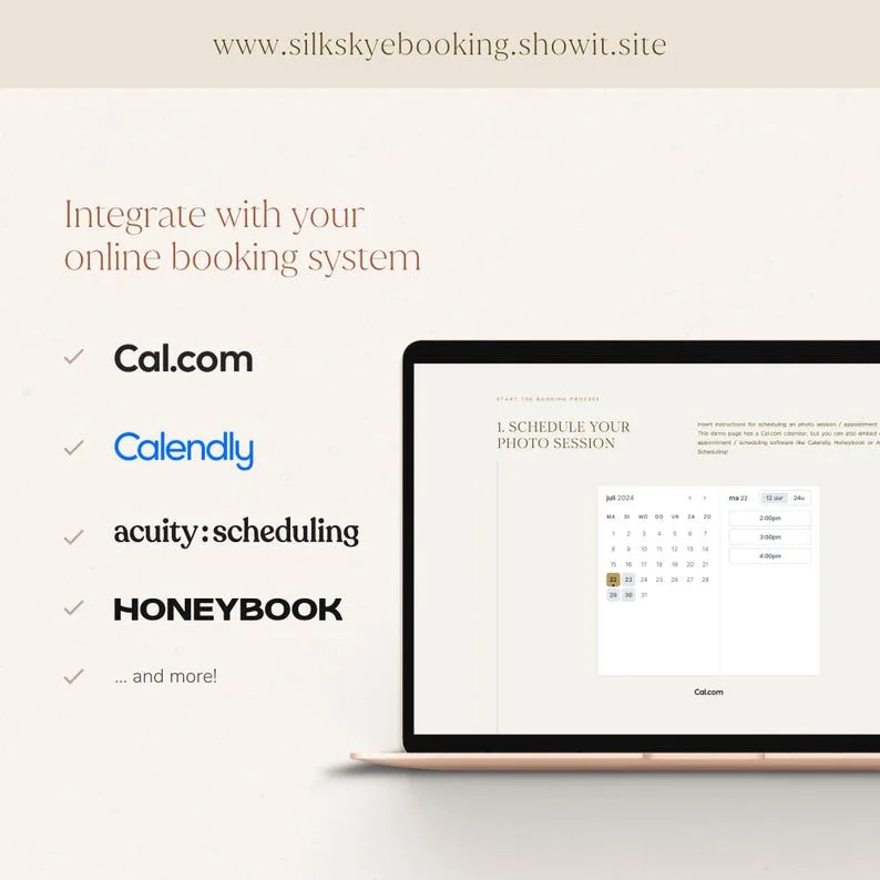 self-service booking link
