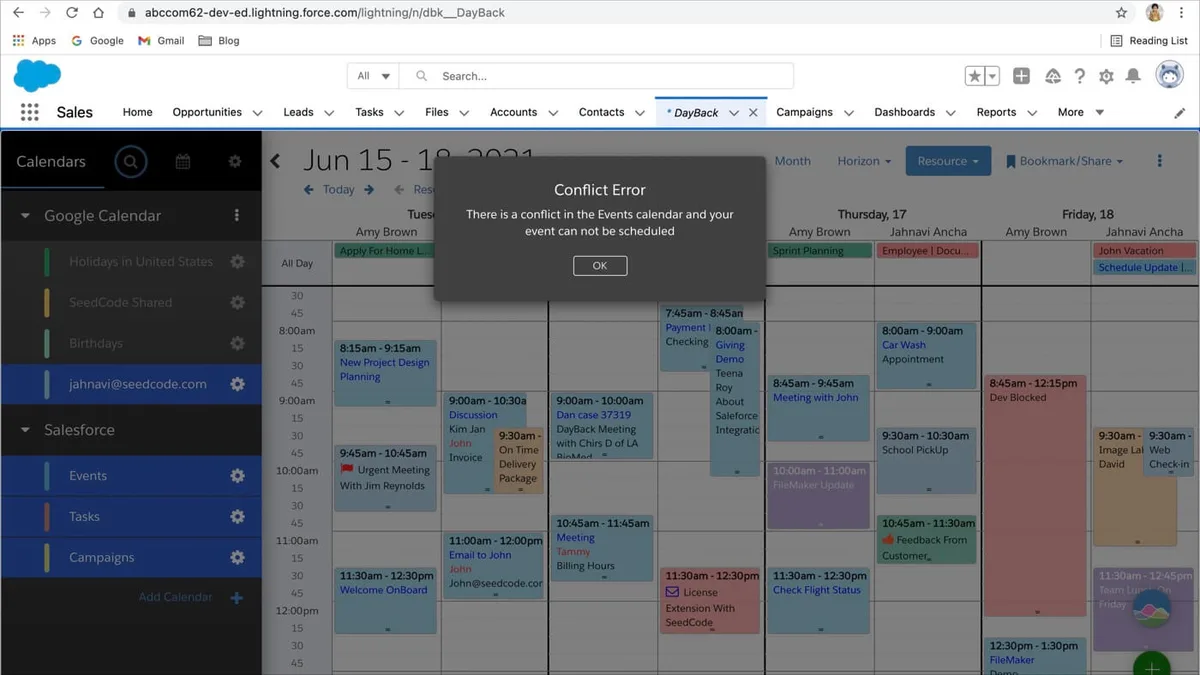 calendar AI setup conflict mistake