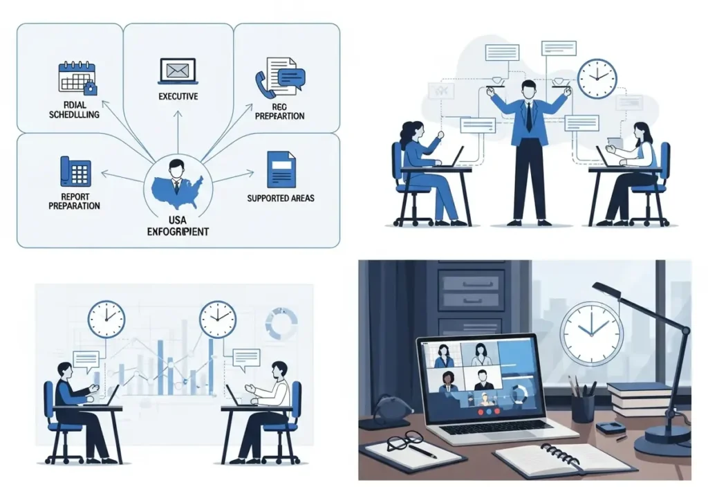 virtual assistant for multi timezone scheduling